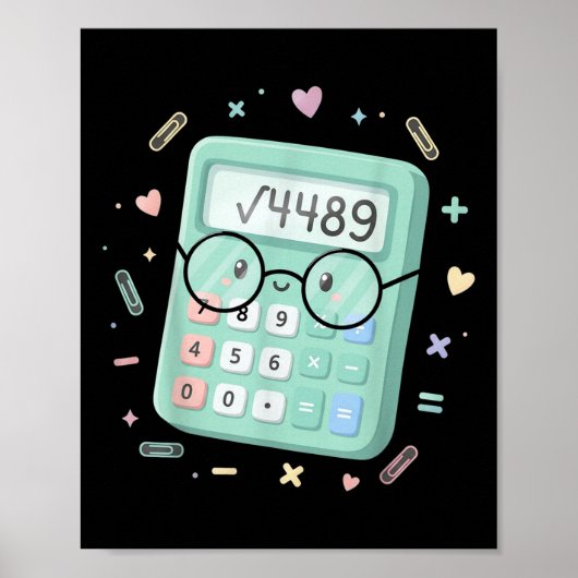 67 Meme Quadratwurzel 4489 Slang Sechs Sieben Math Poster (Vorne)