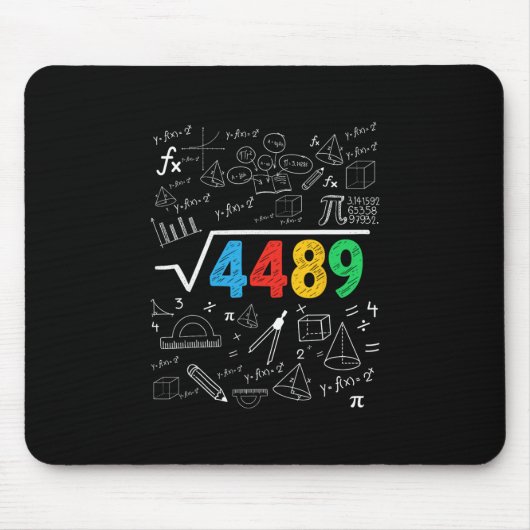 67 Meme Quadratwurzel 4489 Slang Six Seven Mathele Mousepad (Vorne)