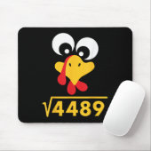 67 Meme Quadratwurzel 4489 Truthahn Erntedankfest Mousepad (Mit Mouse)
