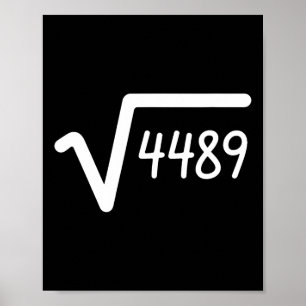 67 Meme Quadratwurzel von 4489 Six Seven  Poster