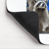 67 Meme Raccoon Howling At The Moon Parody Six Sev Mousepad (Ecke)