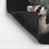 67 Meme Racoon Howling At The Moon Six Seven Trash Mousepad (Ecke)