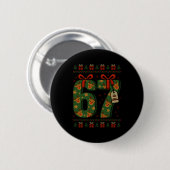 67 Meme Reindeer Christmas Ugly Sweater Xmas Celeb Button (Vorne & Hinten)