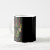 67 Meme Reindeer Christmas Ugly Sweater Xmas Celeb Kaffeetasse (Vorderseite Links)