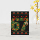 67 Meme Reindeer Christmas Ugly Sweater Xmas Celeb Karte (Gelbe Blume)