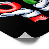 67 Meme Santa Claus Hand Funny Six Seven Christmas Poster (Ecke)