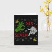 67 Meme Santa Hands Christmas Ugly Sweater Xmas Ce Karte (Gelbe Blume)