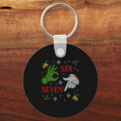 67 Meme Santa Hands Christmas Ugly Sweater Xmas Ce Schlüsselanhänger (Vorderseite)