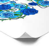 67 Meme-Schul-Wildblumen Blumen Farbige Blumen Poster (Ecke)