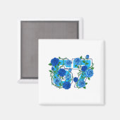 67 Meme Schule Wildblumen Blumen Farbige Blumen Magnet (Vorderseite/Rückseite)