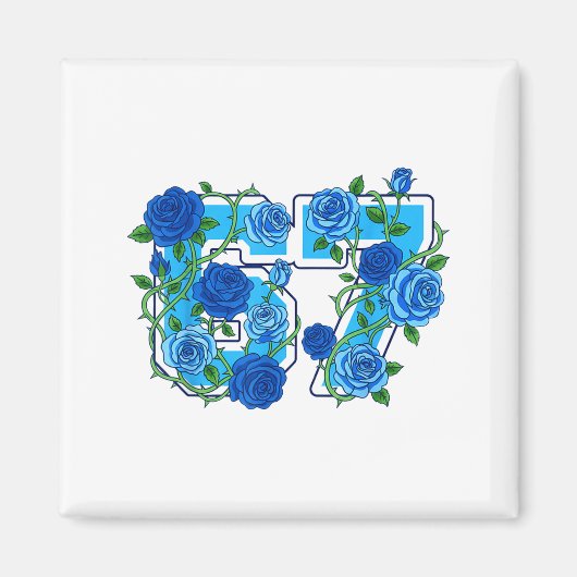 67 Meme Schule Wildblumen Blumen Farbige Blumen Magnet (Vorne)