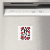67 Meme Sechs Sieben 67 Meme Sechs Sieben 6 7 Vale Magnet (In Situ (Geschirrspüler))