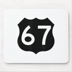 67 Meme Sechs Sieben 6-7 Lustiger Internet-Witz Vi Mousepad