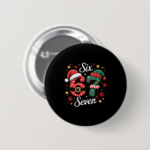 67 Meme Sechs Sieben Für Kinder Frauen Männer Jung Button (Vorne & Hinten)