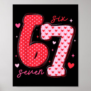 67 Meme Sechs Sieben Für Kinder Frauen Männer Jung Poster