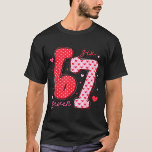 67 Meme Sechs Sieben Für Kinder Frauen Männer Jung T-Shirt