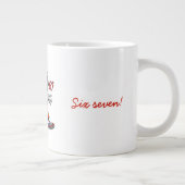 67 Meme! Sechs & Sieben Jumbo-Tasse (Rechts)