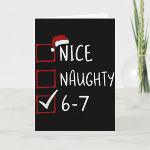67 Meme Sechs Sieben Männer Jungen Weihnachten 6-7 Karte