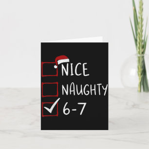 67 Meme Sechs Sieben Männer Jungen Weihnachten 6-7 Karte