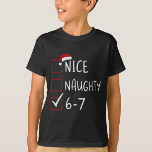 67 Meme Sechs Sieben Männer Jungen Weihnachten 6-7 T-Shirt