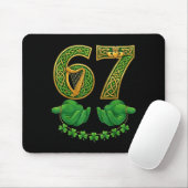 67 Meme Shamrocks Sechs Sieben Shamrocks 6-7 St. P Mousepad (Mit Mouse)
