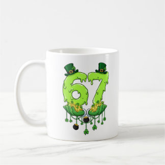 67 Meme Shamrocks Six Seven Shamrocks 6-7 St Patri Kaffeetasse