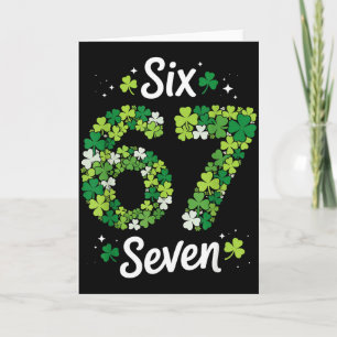 67 Meme Shamrocks St. Patricks Day 6-7 Kinder Mädc Karte