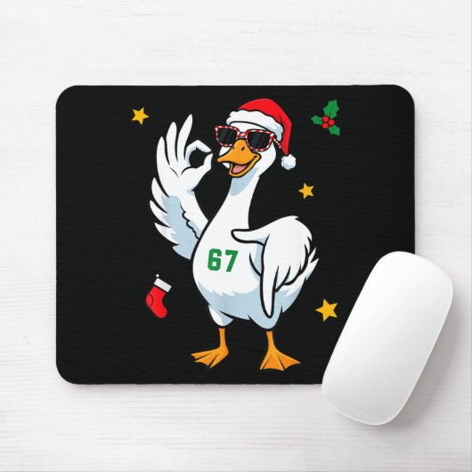 67 Meme Silly Goose 6 7 Funny Six Seven Christmas  Mousepad (Mit Mouse)
