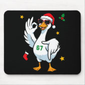 67 Meme Silly Goose 6 7 Funny Six Seven Christmas  Mousepad (Vorne)