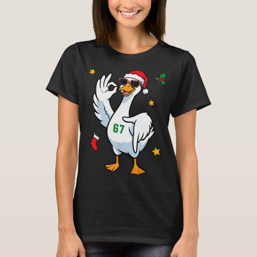 67 Meme Silly Goose 6 7 Funny Six Seven Christmas T-Shirt (Vorderseite)