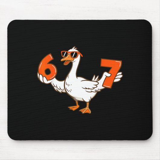 67 Meme Silly Goose 6 7 Six Seven 6-7 Mousepad (Vorne)