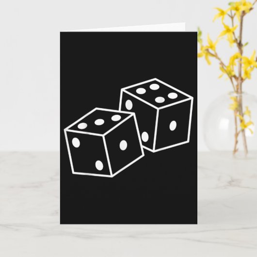 67 Meme Six Seven 6–7 Funny Dice  Karte (Gelbe Blume)
