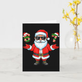67 Meme Six Seven 6 7 Funny Santa Matching Xmas 67 Karte (Gelbe Blume)
