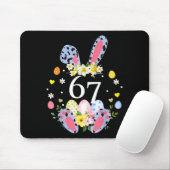 67 Meme Six Seven 6 7 Hase Leopard Kinder Lustig O Mousepad (Mit Mouse)