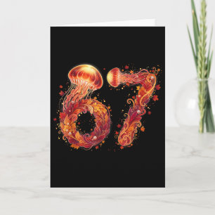 67 Meme Six Seven 6 7 Humor Qualle Erntedankfest Karte