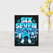 67 Meme Six Seven 6 7 Italian Brainrot Birthday Ki Karte (Gelbe Blume)