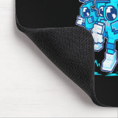 67 Meme Six Seven 6 7 italienischer Brainrot Gebur Mousepad (Ecke)