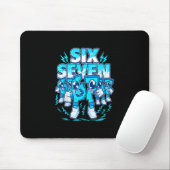 67 Meme Six Seven 6 7 italienischer Brainrot Gebur Mousepad (Mit Mouse)