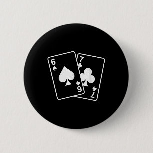 67 Meme Six Seven 6–7 Lustige Spielkarten  Button