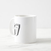 67 Meme Six Seven 6-7 Lustiger Internet-Witz Viral Kaffeetasse (Vorderseite Links)