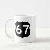 67 Meme Six Seven 6-7 Lustiger Internet-Witz Viral Kaffeetasse (Links)