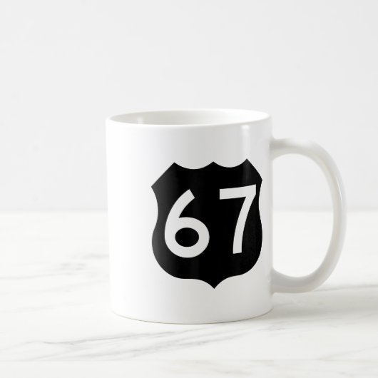 67 Meme Six Seven 6-7 Lustiger Internet-Witz Viral Kaffeetasse (Rechts)