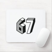 67 Meme Six Seven 6-7 Lustiger Internet-Witz Viral Mousepad (Mit Mouse)