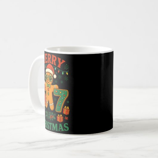 67 Meme Six Seven 6 7 Meme Funny Christmas Gingerb Kaffeetasse (Vorderseite Links)