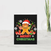 67 Meme Six Seven 6 7 Meme Funny Christmas Gingerb Karte (Vorderseite)