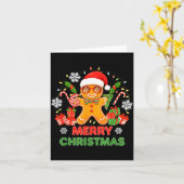 67 Meme Six Seven 6 7 Meme Funny Christmas Gingerb Karte (Gelbe Blume)