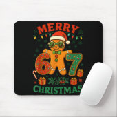67 Meme Six Seven 6 7 Meme Funny Christmas Gingerb Mousepad (Mit Mouse)