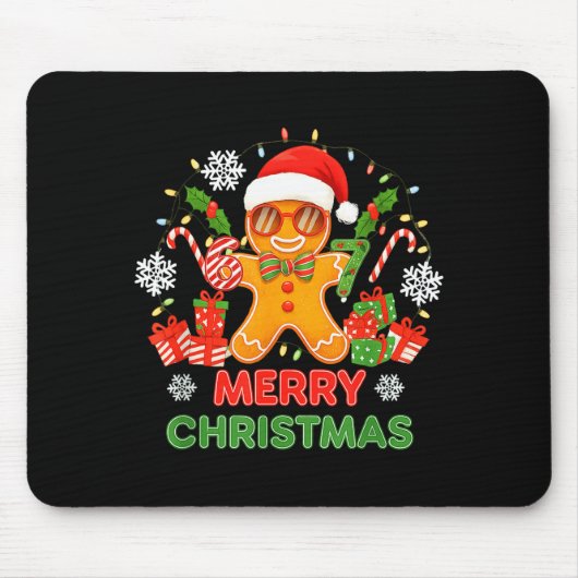 67 Meme Six Seven 6 7 Meme Funny Christmas Gingerb Mousepad (Vorne)
