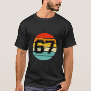 67 Meme Six Seven 6 7 Meme Lustige Zahl Vintage T-Shirt
