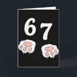 67 Meme Six Seven 6 7 Shirt Meme Lustige Katze 67  Karte<br><div class="desc">67 Meme Six Seven 6 7 Shirt Meme Lustige Katze 67</div>